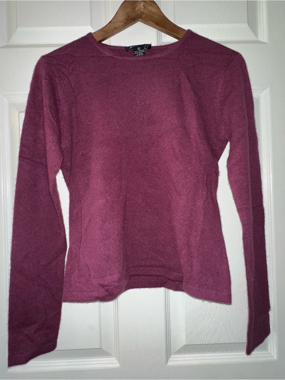 Harold’s 100% Cashmere Crew Sweater Burgundy Size Medium